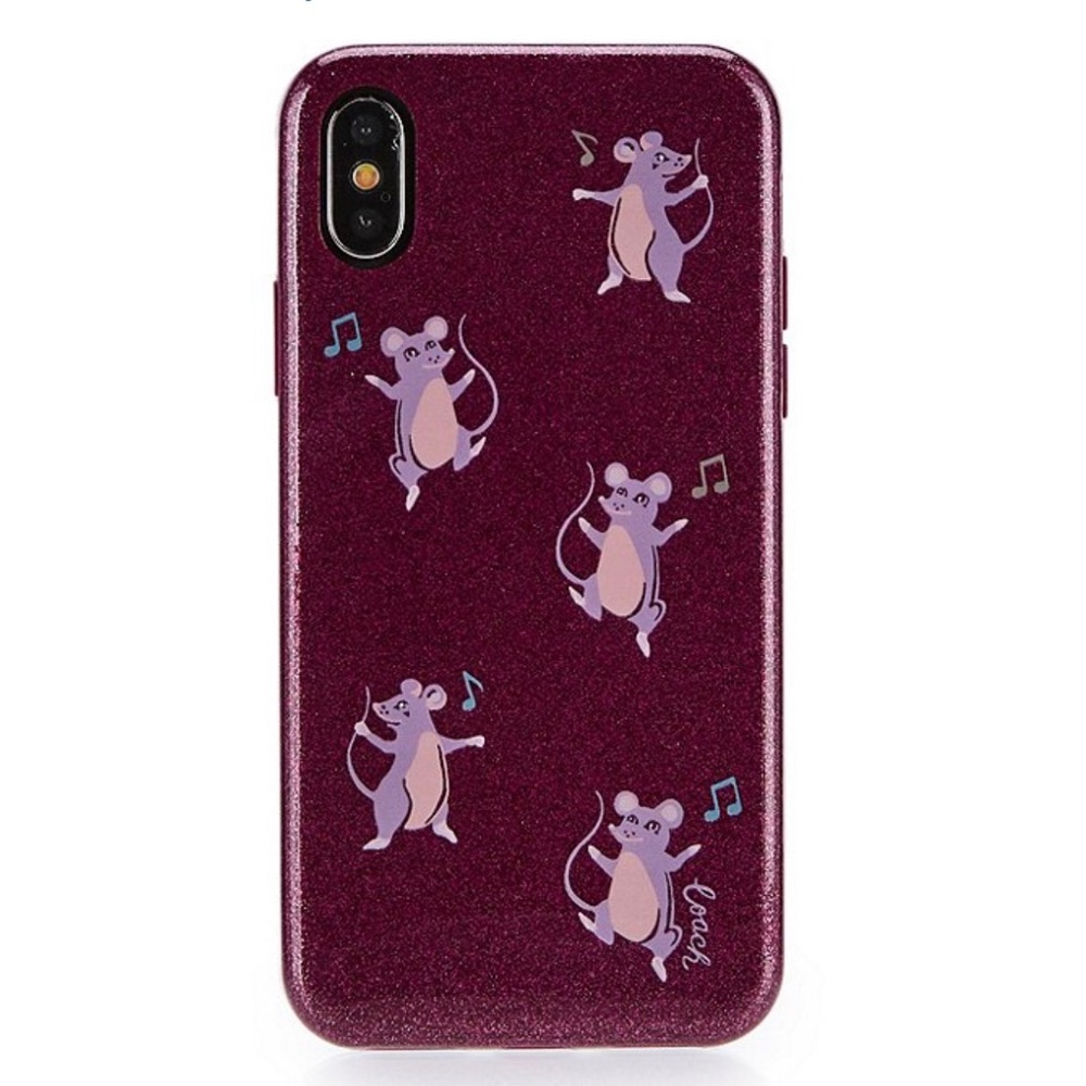 NEW Coach Mouse Print iPhone X/XS Case